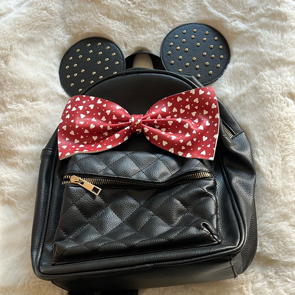 Minnie Mouse ears backpack